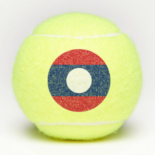 Laos-Flagge Tennisbälle