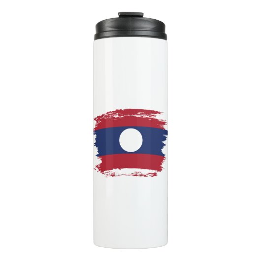 Laos-Flagge Thermosbecher (Vorderseite)