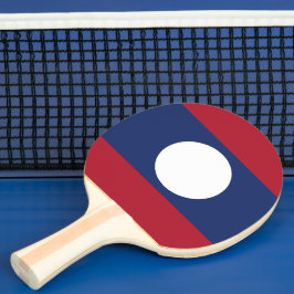 Laos-Flagge Tischtennis Schläger