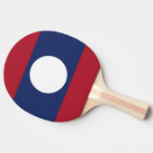 Laos-Flagge Tischtennis Schläger (Seitenansicht)