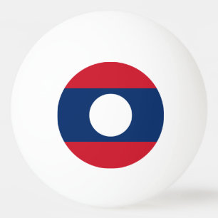 Laos-Flagge Tischtennisball