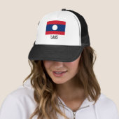 Laos-Flagge Truckerkappe (Beispiel)