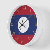 Laos-Flagge Uhr (Winkel)