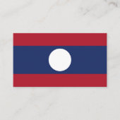 Laos-Flagge Visitenkarte (Vorderseite)