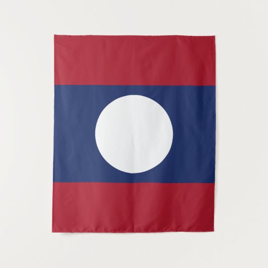 Laos-Flagge Wandteppich (Vorderseite)