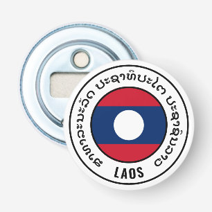 Laos-Flagge Wunderschöner patriotischer Flaschenöf Flaschenöffner