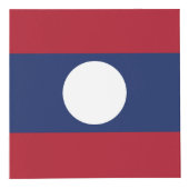 Laos-Flagge Würfel (Vorderseite)