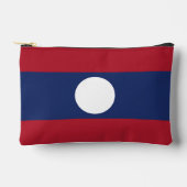 Laos-Flagge Zubehörtasche (Vorderseite)