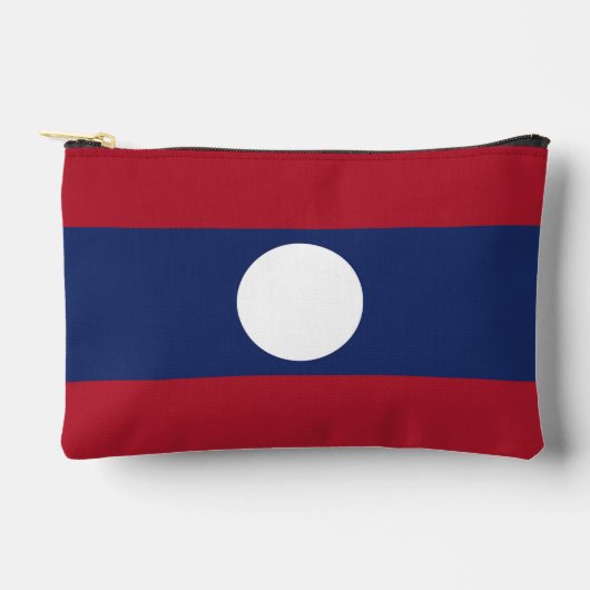 Laos-Flagge Zubehörtasche (Vorderseite)