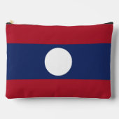 Laos-Flagge Zubehörtasche (Vorderseite)