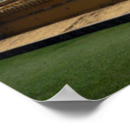 laos golden stupa poster (Ecke)