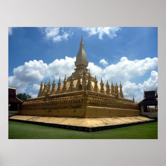 laos golden stupa poster (Vorne)