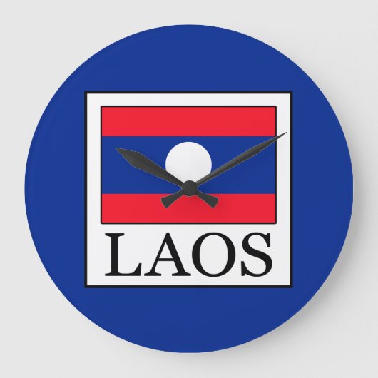 Laos Große Wanduhr (Vorderseite)