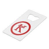 Laos Kip Lao / Laotian Money Sign Geldbeutel Flaschenöffner (Rückseite Schrägansicht)