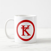 Laos Kip Lao / Laotian Money Sign Kaffeetasse (Links)