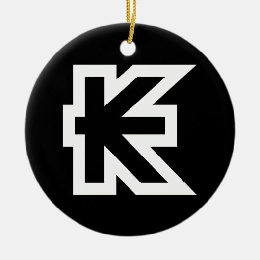 Laos Kip Lao / Laotian Money Sign Keramikornament (Vorne)