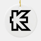 Laos Kip Lao / Laotian Money Sign Keramikornament (Hinten)