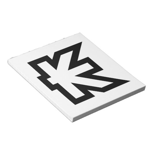 Laos Kip Lao / Laotian Money Sign Notizblock (angewinkelt)