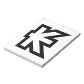 Laos Kip Lao / Laotian Money Sign Notizblock (Rotiert)