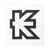 Laos Kip Lao / Laotian Money Sign Notizblock (Vorderseite)