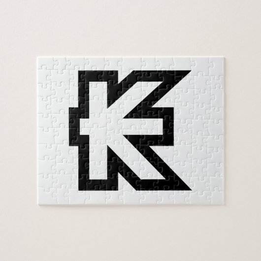 Laos Kip Lao / Laotian Money Sign Puzzle (Horizontal)