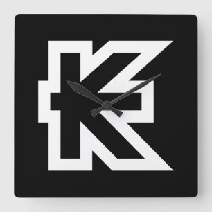 Laos Kip Lao / Laotian Money Sign Quadratische Wanduhr