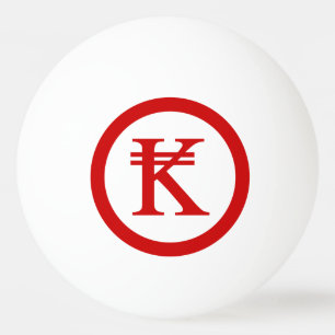 Laos Kip Lao / Laotian Money Sign Tischtennisball