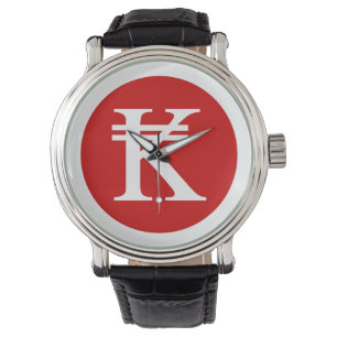 Laos Kip Lao / Laotianisches Währungssymbol Armbanduhr