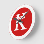 Laos Kip Lao / Laotisches Geldzeichen Runde Wanduhr (Winkel)