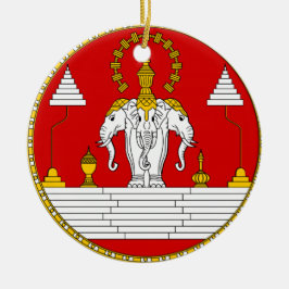 Laos* Königreich-Weihnachtsverzierung Keramikornament