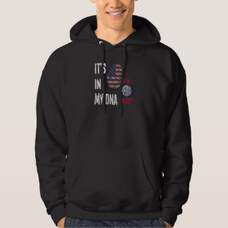 Laos Lao Laotian Flag Day Proud America Finger Dna Hoodie