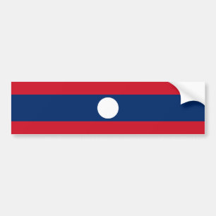 Laos/Lao/laotianische Flagge Autoaufkleber