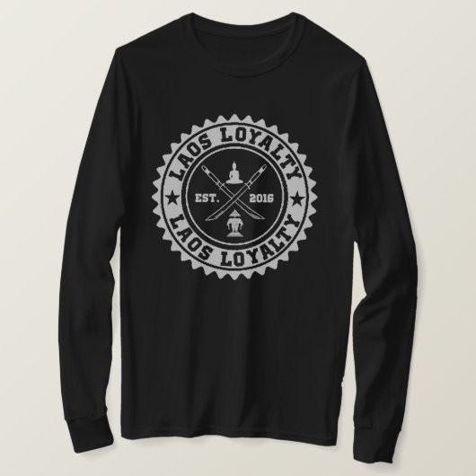 Laos Loyalty & Sword Hoodie T-Shirt (Design vorne)