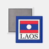 Laos Magnet (Vorderseite/Rückseite)