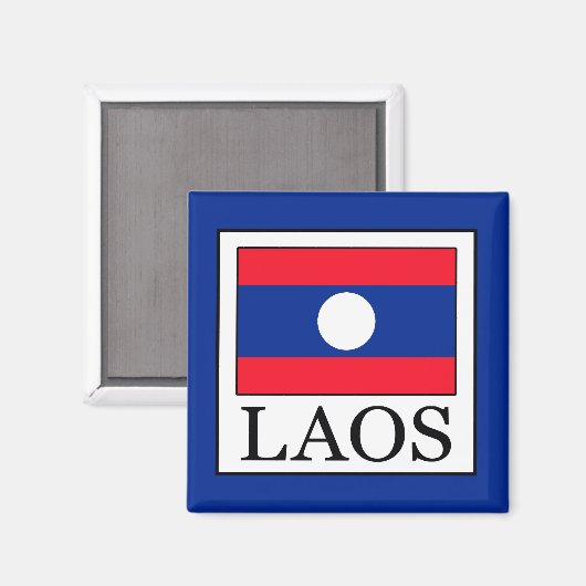 Laos Magnet (Vorderseite/Rückseite)