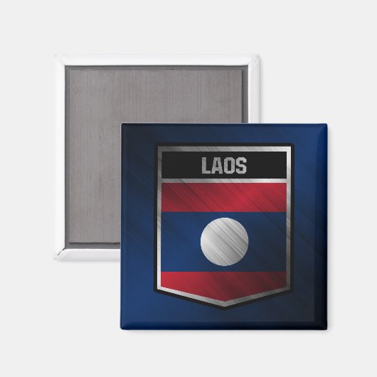 Laos Magnet (Vorderseite/Rückseite)