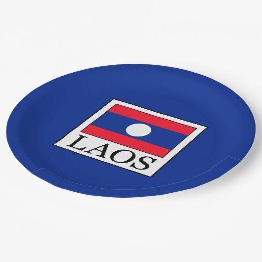 Laos Pappteller (Schrägansicht)