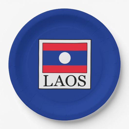 Laos Pappteller (Vorderseite)