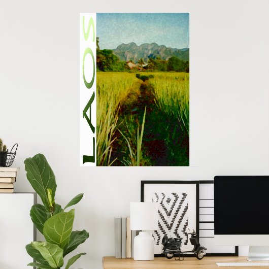 Laos Poster (Heimbüro)