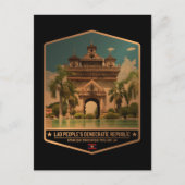 Laos Postkarte (Vorderseite)