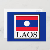 Laos Postkarte (Vorne/Hinten)