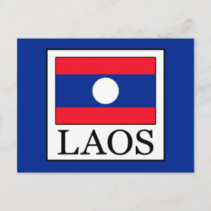 Laos Postkarte