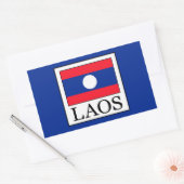Laos Rechteckiger Aufkleber (Umschlag)