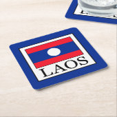 Laos Rechteckiger Pappuntersetzer (angewinkelt)
