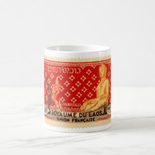 Laos Roter Buddha Becher Kaffeetasse