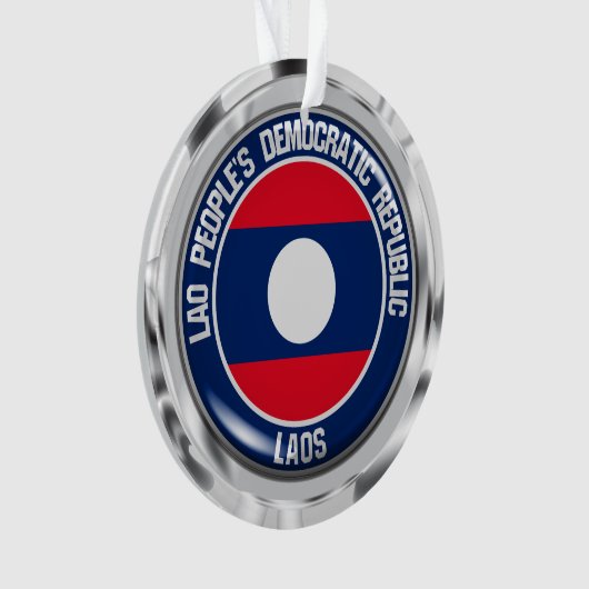 Laos Round Emblem Ornament (Vorderseite)