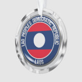Laos Round Emblem Ornament (Vorderseite)