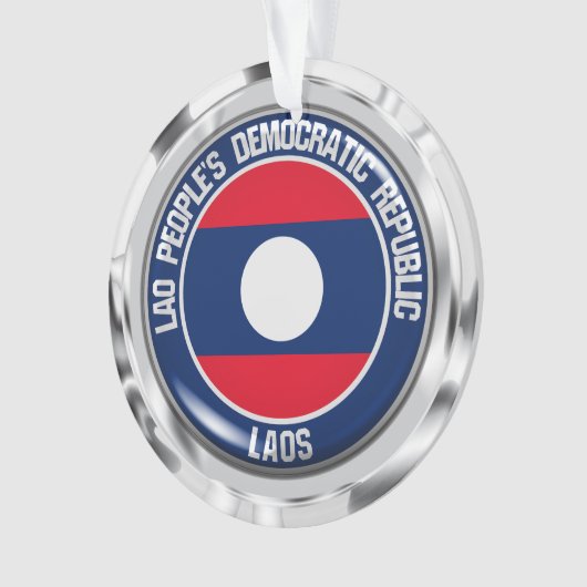Laos Round Emblem Ornament (Vorderseite)