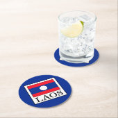 Laos Runder Pappuntersetzer (Vor Ort)