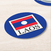 Laos Runder Pappuntersetzer (Angewinkelt)